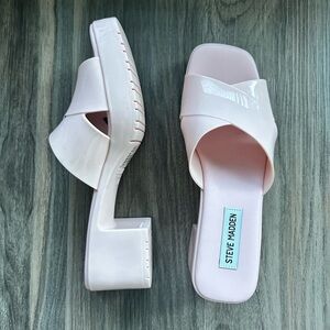 Steve Madden Light Pink Mules